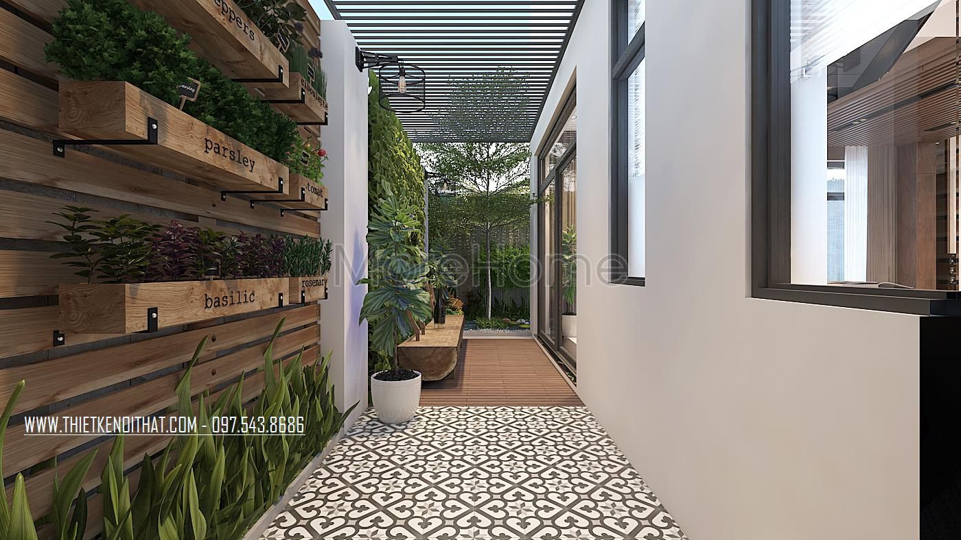 Thiết kế nội thất nhà đẹp 5 tầng